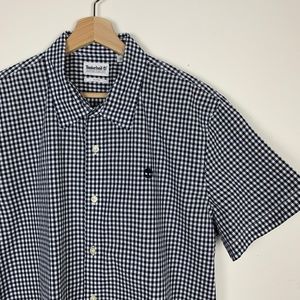 Timberland Navy & White Checkered Men's Button Up